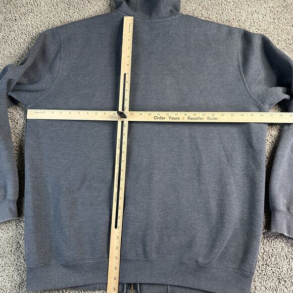 Carhartt Hoodie Mens XL Gray Full Zip Original Fit Fleece Lined Workwear Jacket - Picture 12 of 16